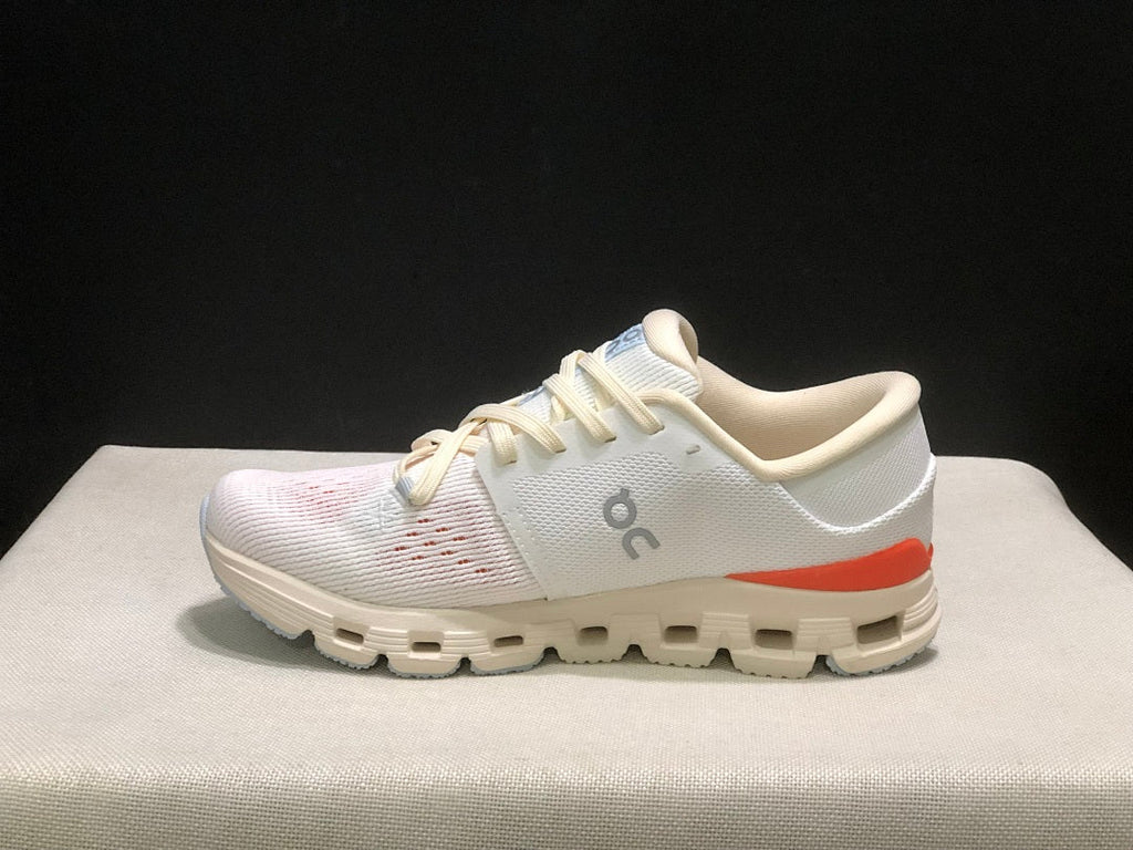 On Cloud X 4 Ivory Salmon Sneakers for Running - product image from the listing.