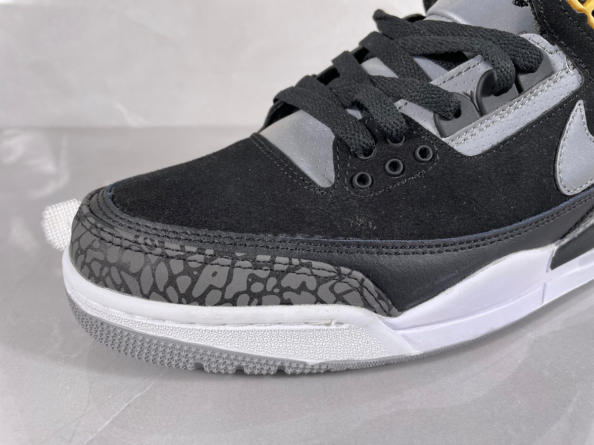 Nike Air Jordan 3 Retro Sneakers in Black Grey - product image from the listing.