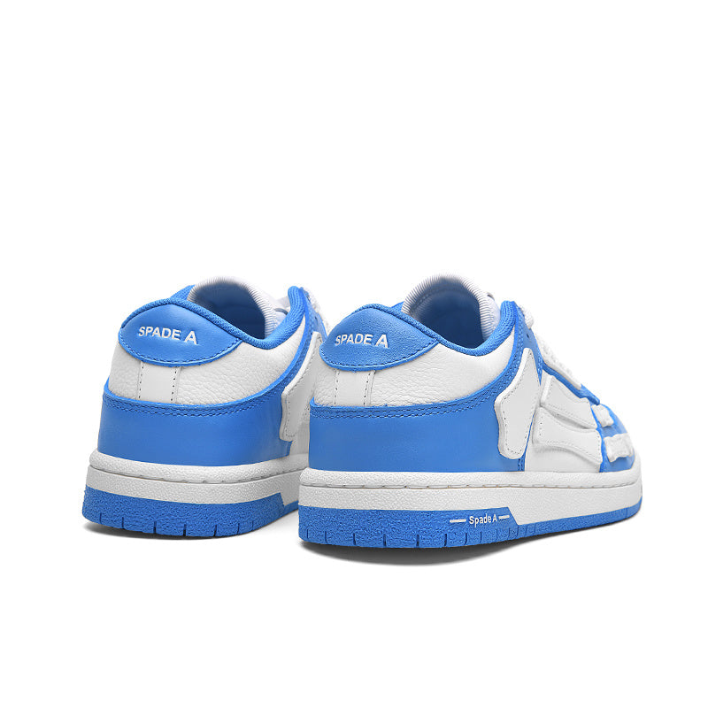 Blue and White Spade A Low-Top Sneakers MFS003-462 - product image from the listing.