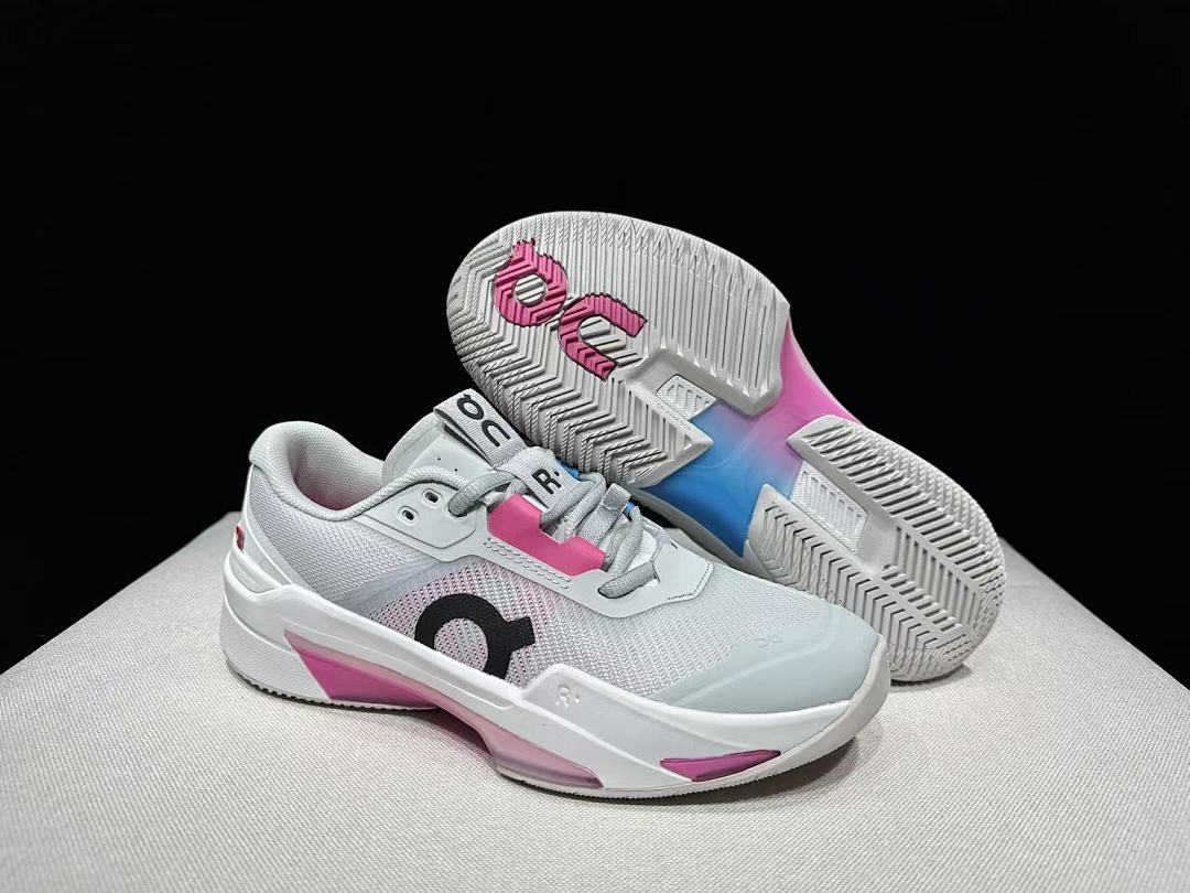On The Roger Pro Fire Clay Grey Blue Tennis Footwear - product image from the listing.