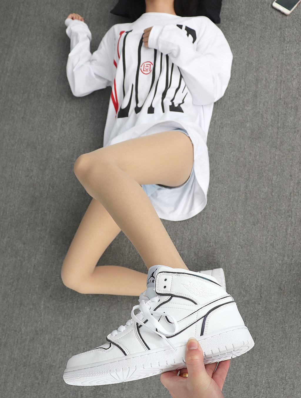 Air Jordan 1 High White Black CK6587-100 - product image from the listing.