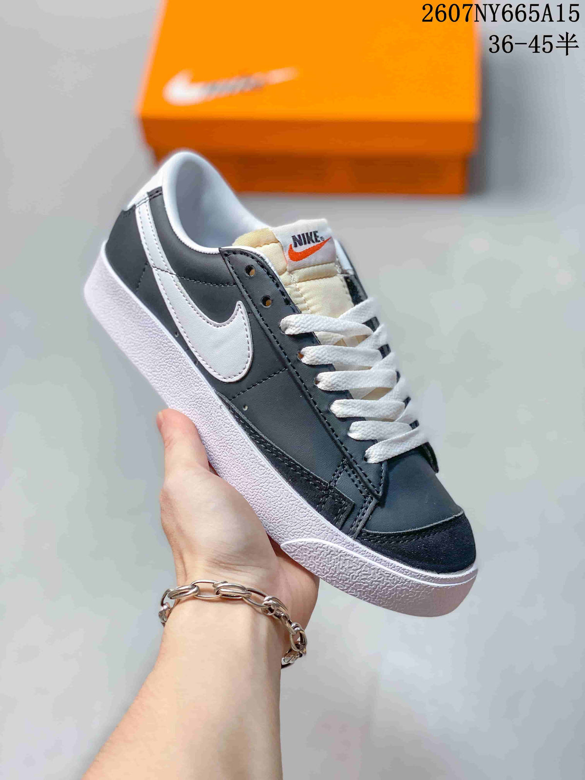 Nike Blazer Low Premium Black White CI9888-001 Trainers - product image from the listing.
