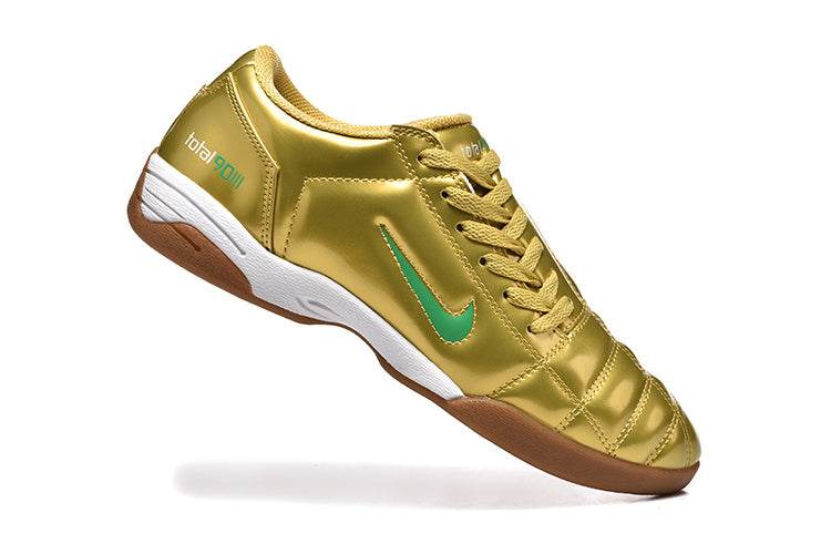 Nike Total90 Indoor Soccer Shoes in Gold Green - product image from the listing.