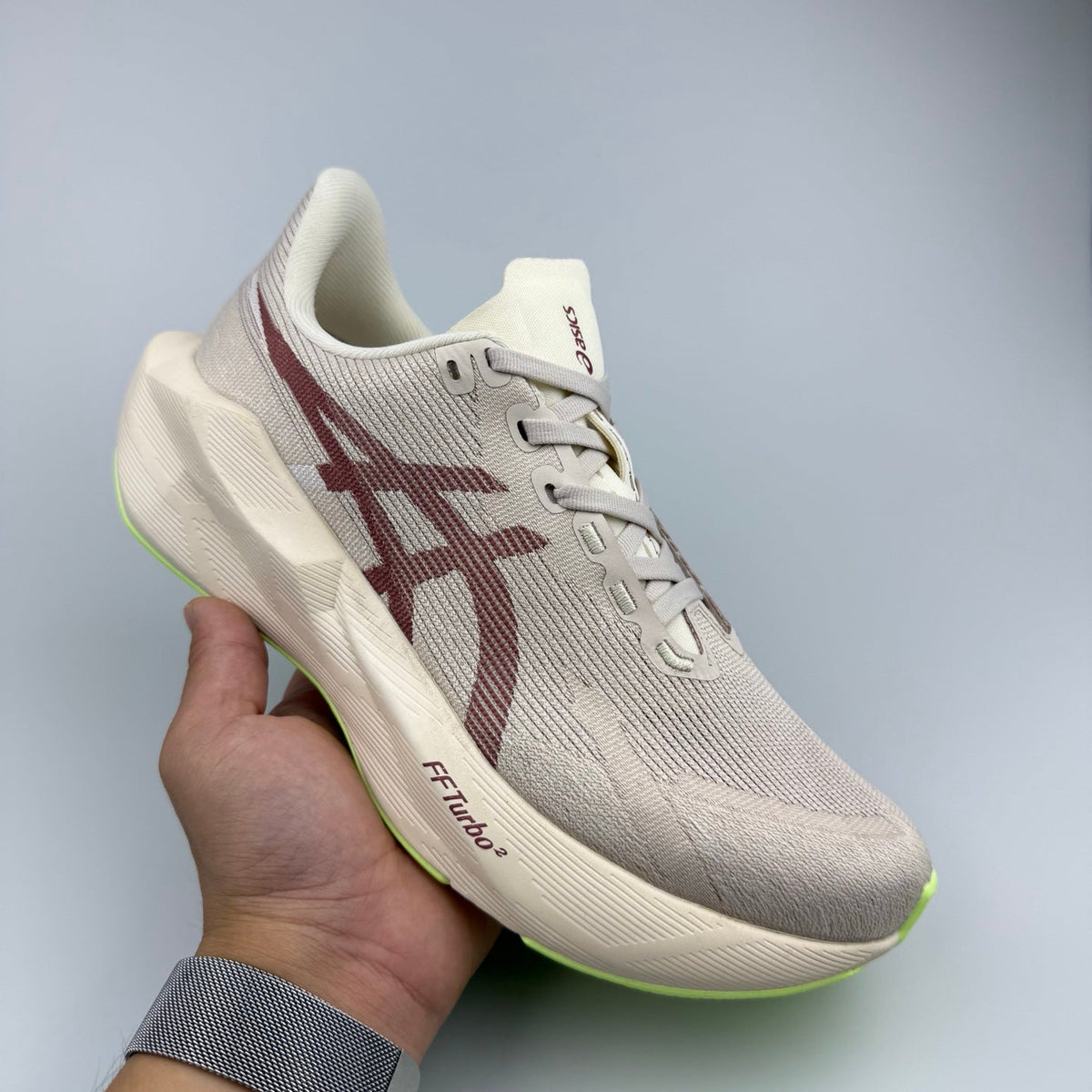 Nike Air Zoom Alphafly 3 Road Running Shoes in Gray Burgundy - product image from the listing.