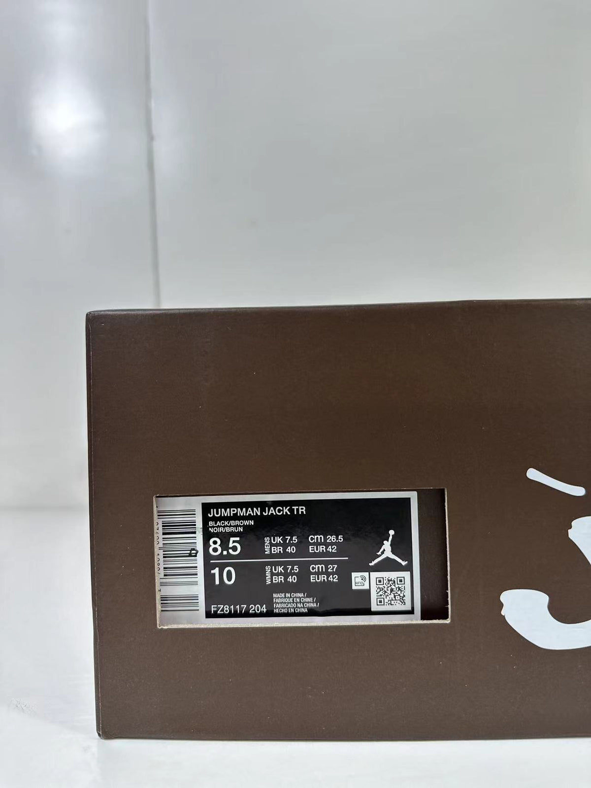Jordan Jumpman Jack TR in Black Brown FZ8117-204 - product image from the listing.
