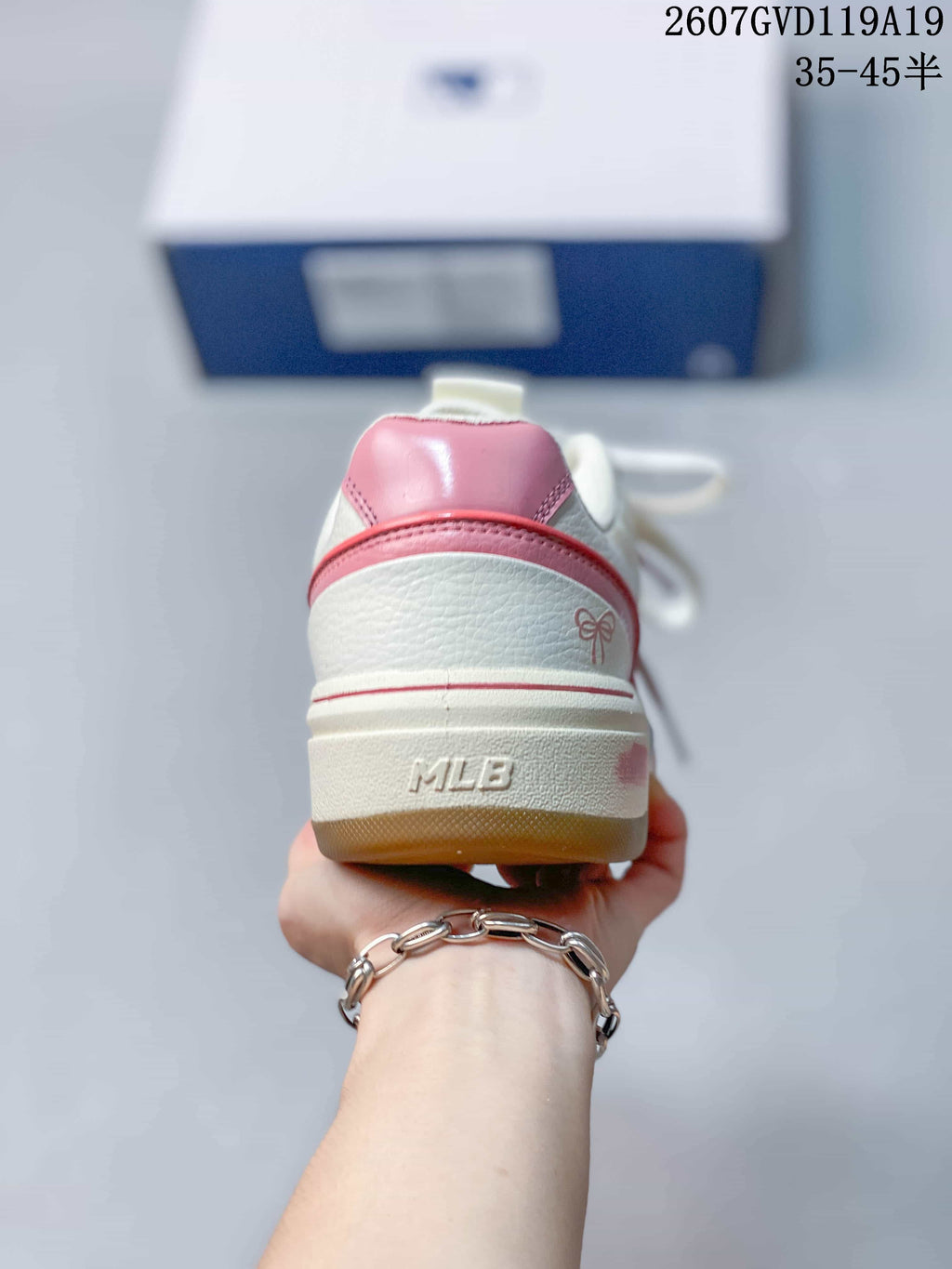MLB Chunky Liner Low-Top Sneakers in Pink 2607GVD119A19 - product image from the listing.