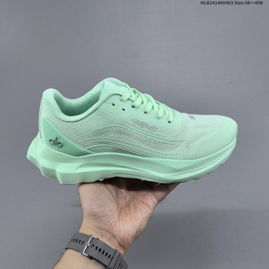 Mint Green Alo Yoga Alo Runner Low-Top Sneakers - product image from the listing.