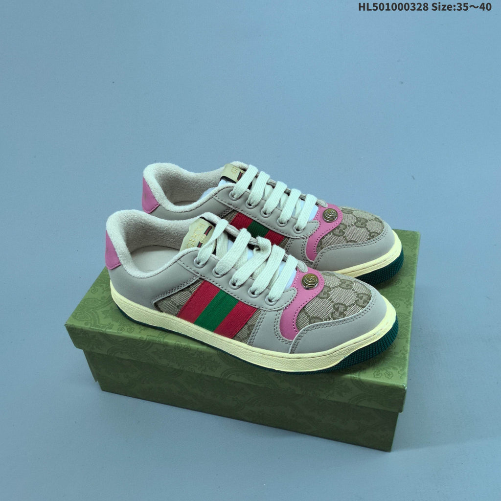 Gucci Distressed Screener Low-Cut Sneakers - product image from the listing.