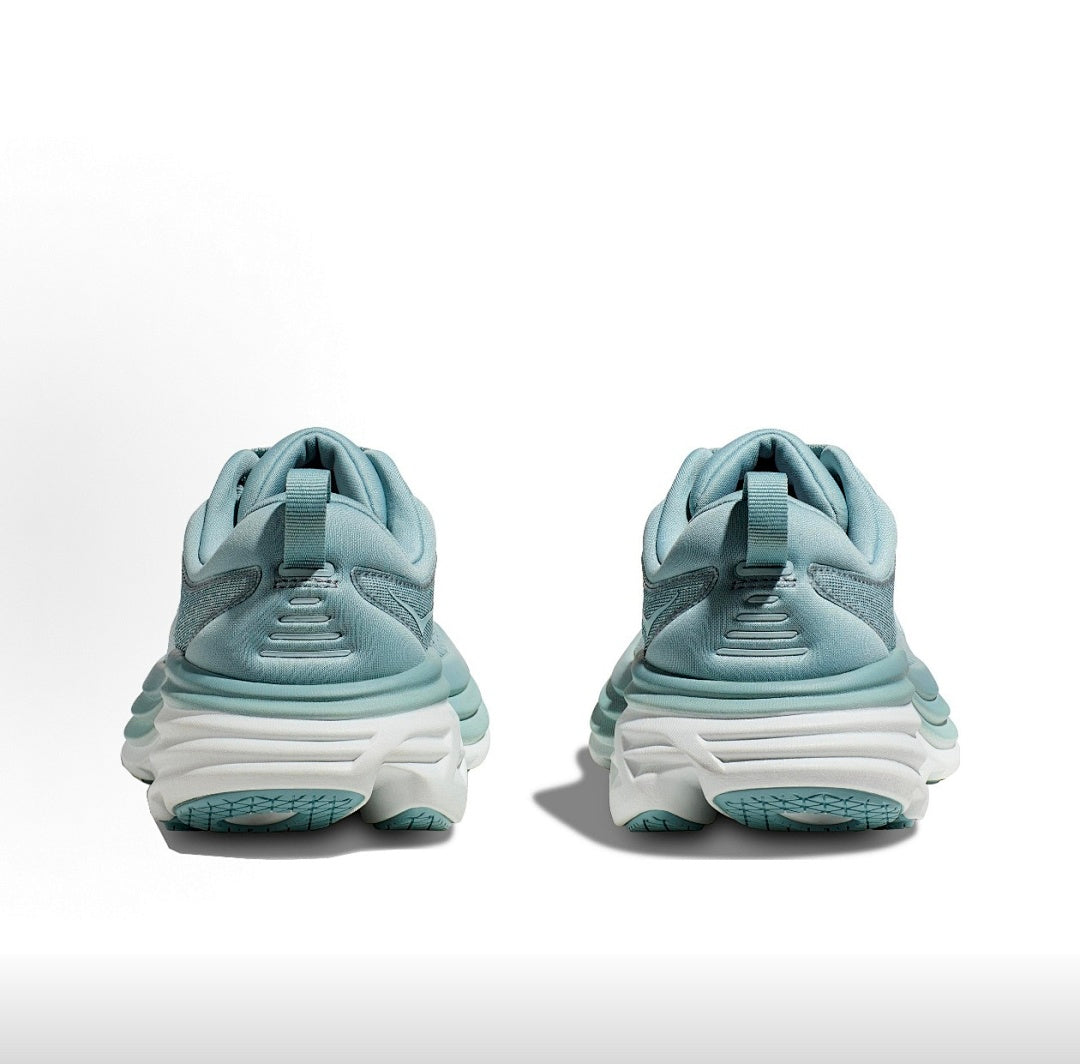 Light Blue HOKA Bondi 8 Running Shoes - product image from the listing.