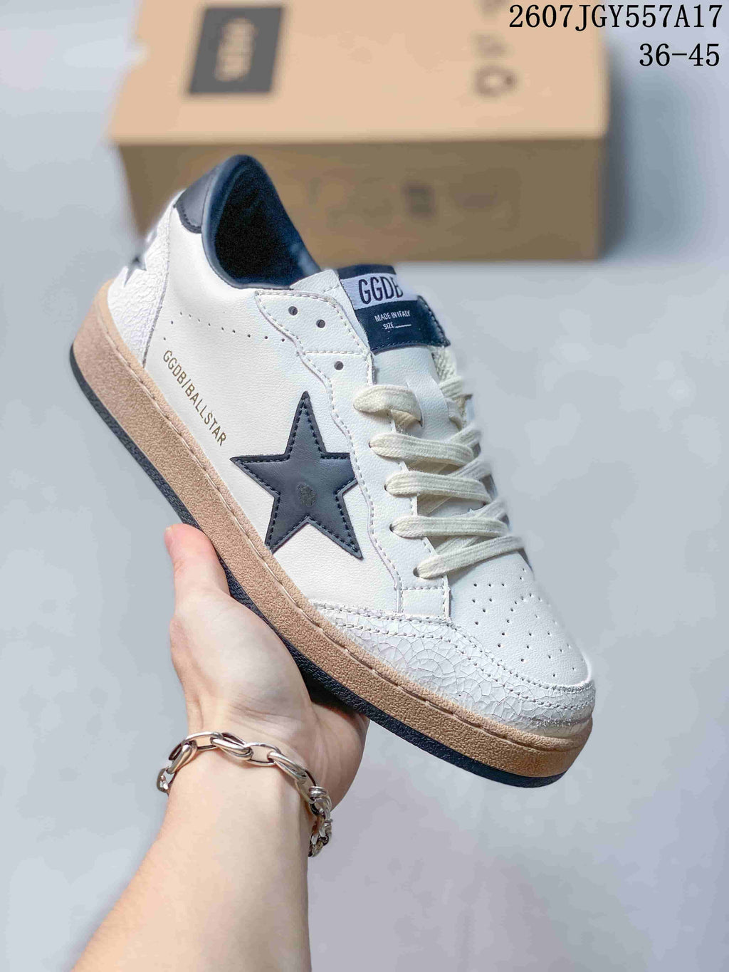 Golden Goose Ball Star Low-Top Sneakers in Leather - product image from the listing.