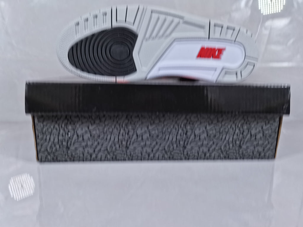 Air Jordan 3 Retro Sneakers in White Red - product image from the listing.