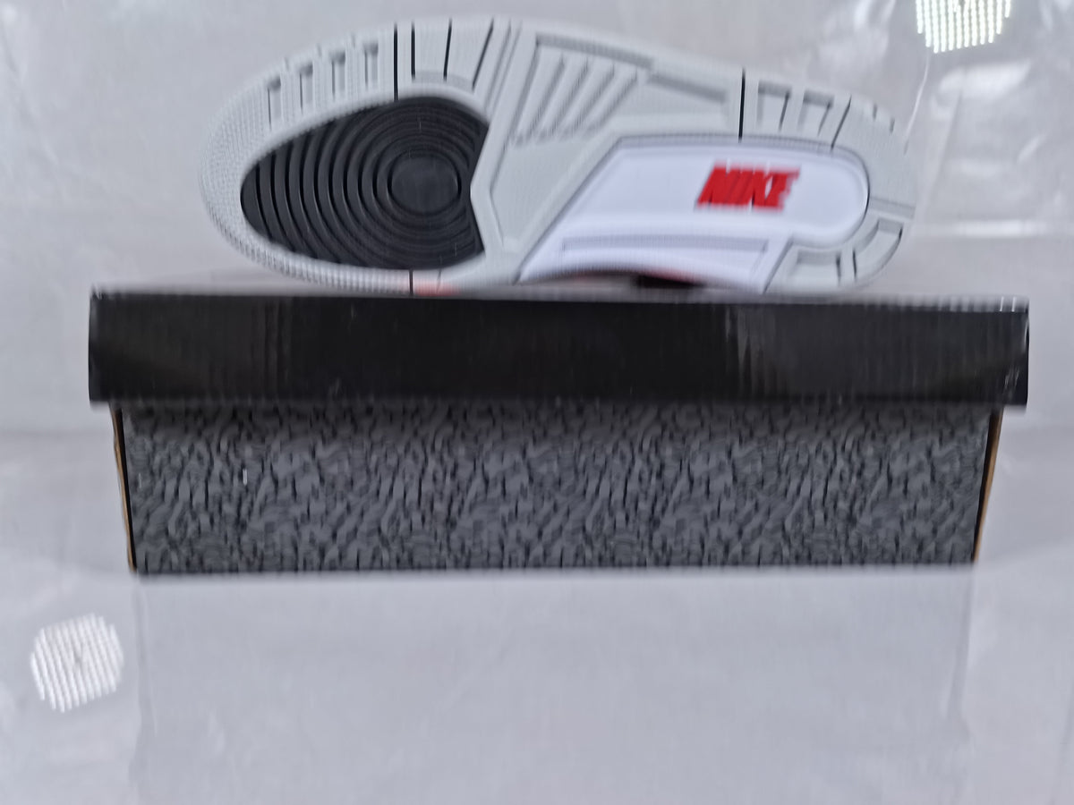 Air Jordan 3 Retro Sneakers in White Red - product image from the listing.