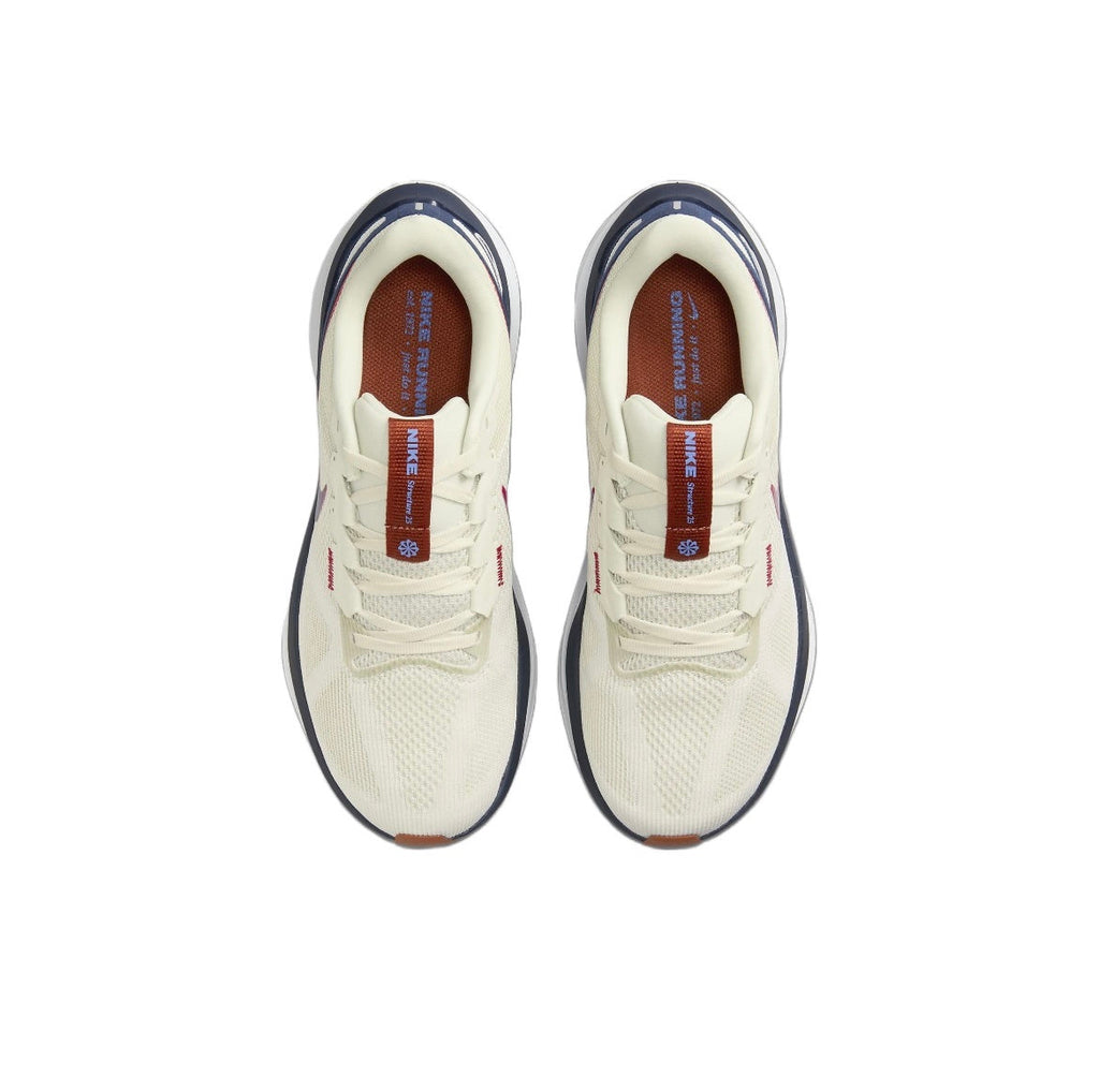 Nike Structure 25 Road Running Shoes, in Sail Red DJ7883-001 - product image from the listing.