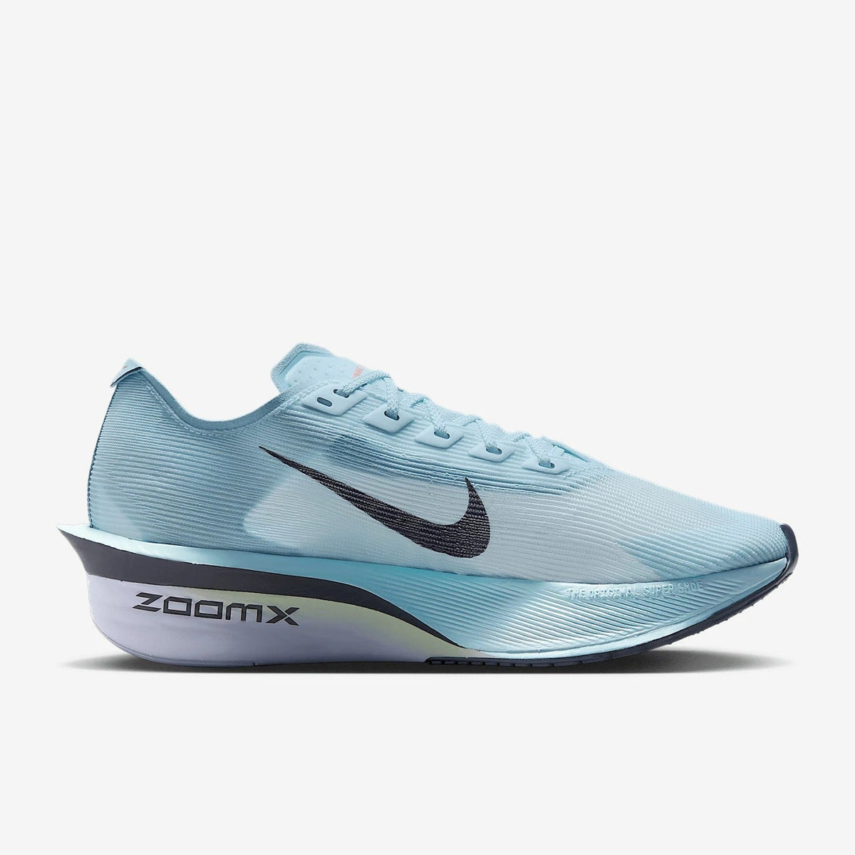 Nike Vaporfly 4 Road Racing Shoes in Glacier Blue HF6412-400 - product image from the listing.