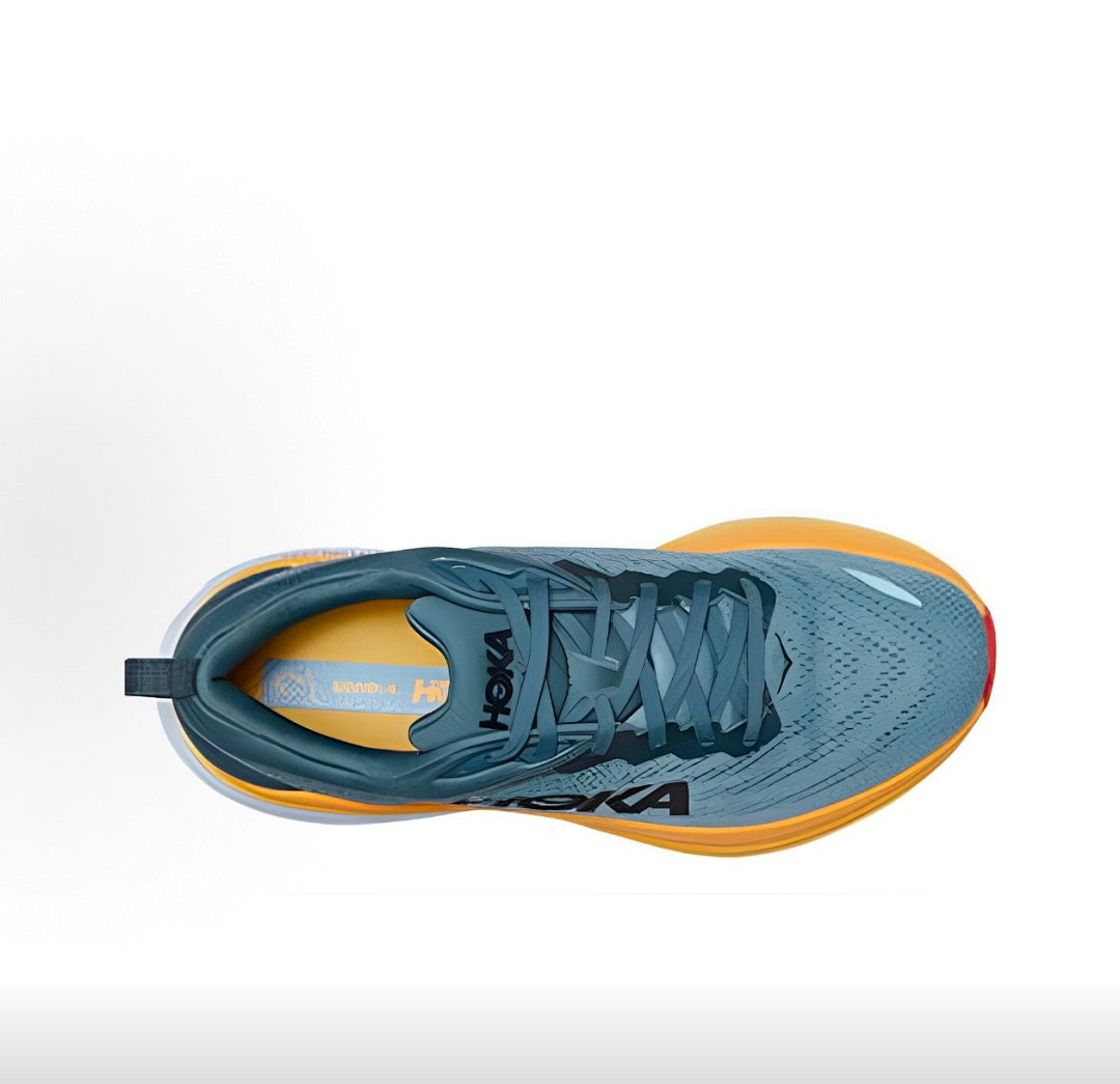 HOKA Bondi 8 Running Sneakers in Blue - product image from the listing.