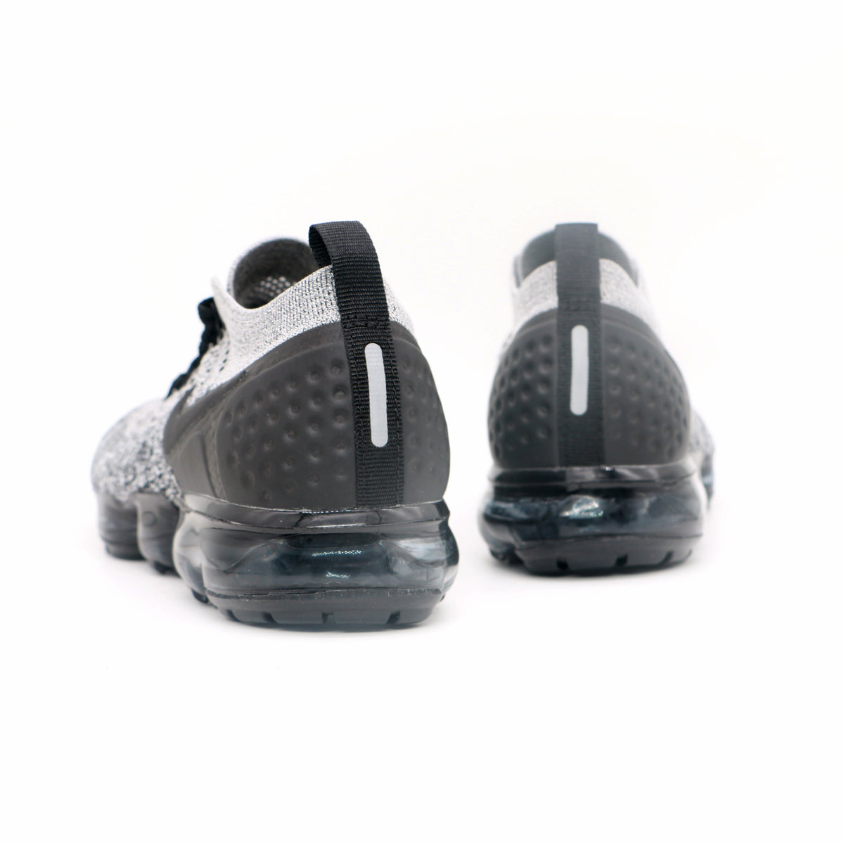 Grey and Black Nike Air VaporMax Flyknit 2 Sneakers - product image from the listing.