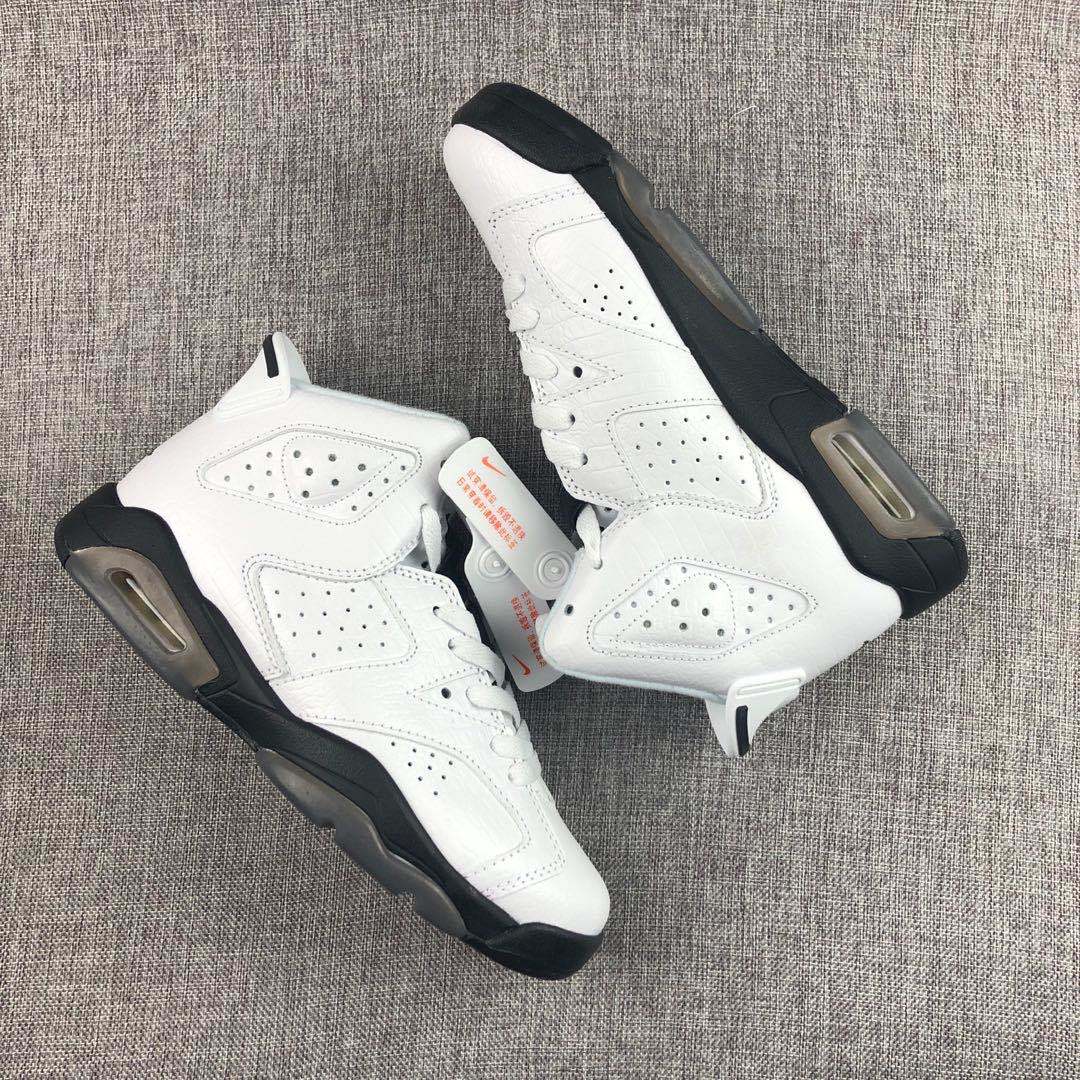 Air Jordan 6 Alligator White Black Sneakers - product image from the listing.