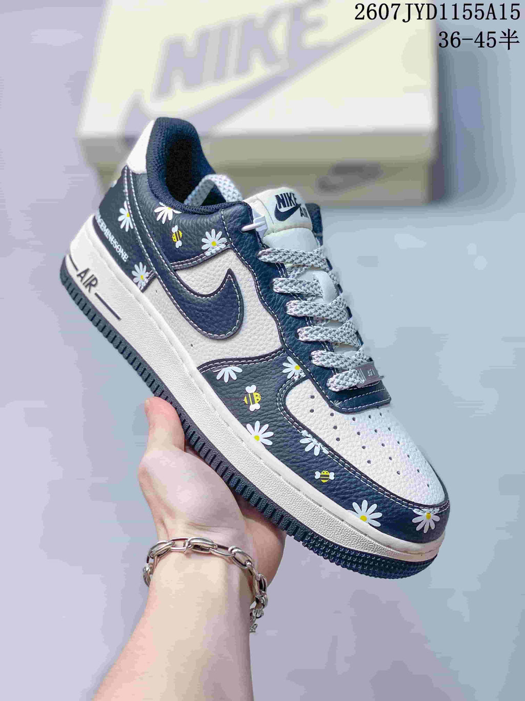 Nike Air Force 1 Low Sneakers in White Multicolor - product image from the listing.