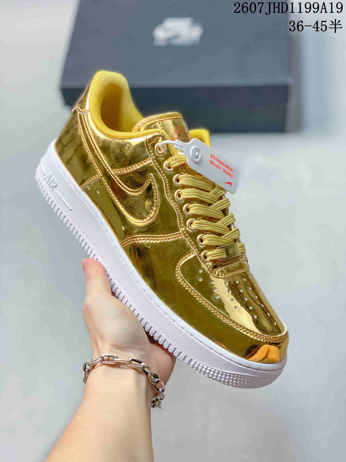 Nike Air Force 1 '07 Low Sneakers in Metallic - product image from the listing.