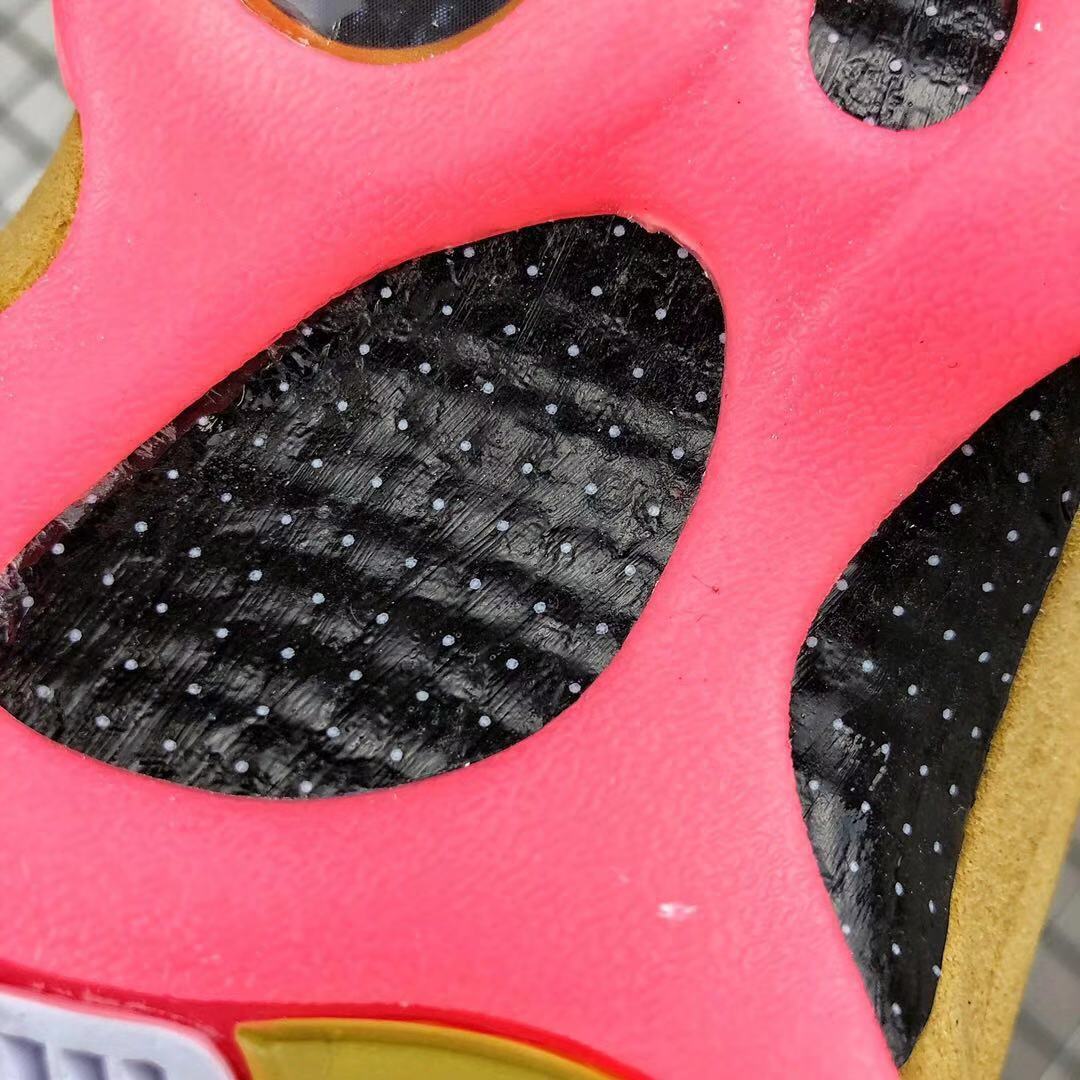 Air Jordan 13 CNY Sneakers in White, in Gold and Pink - product image from the listing.