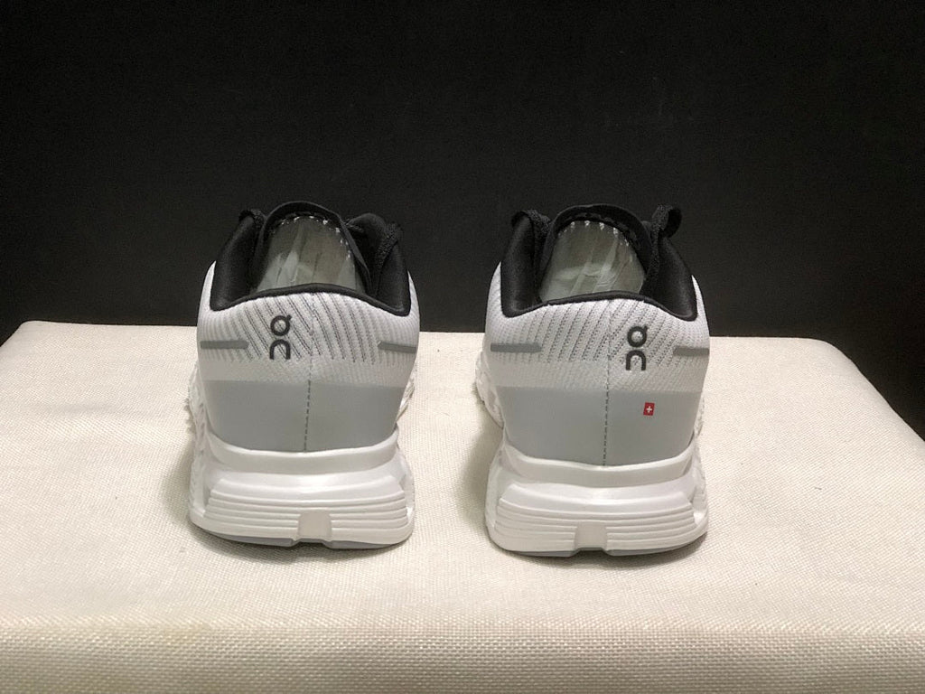 On Cloud 6 Push Sneakers in White Grey Black - product image from the listing.