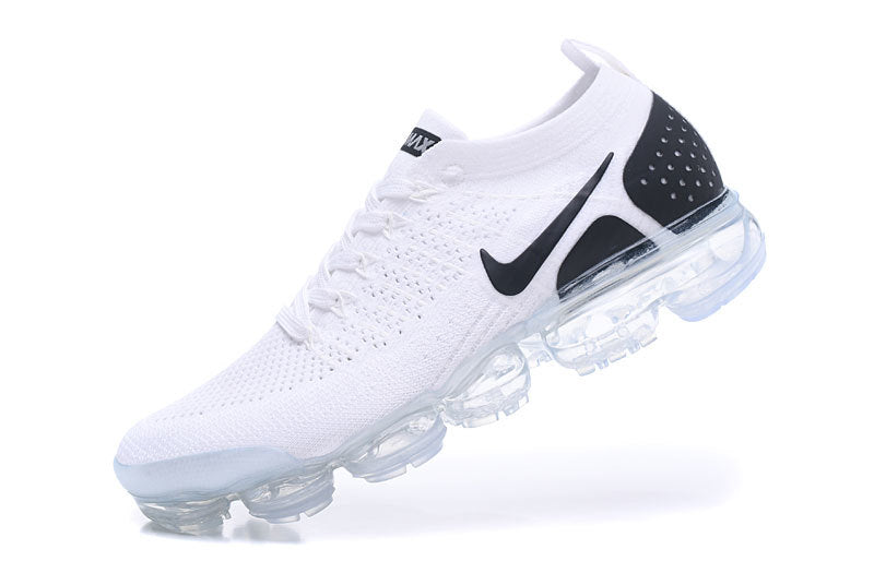 Nike Air VaporMax Flyknit 2 Sneakers in White Black 942842-103 - product image from the listing.