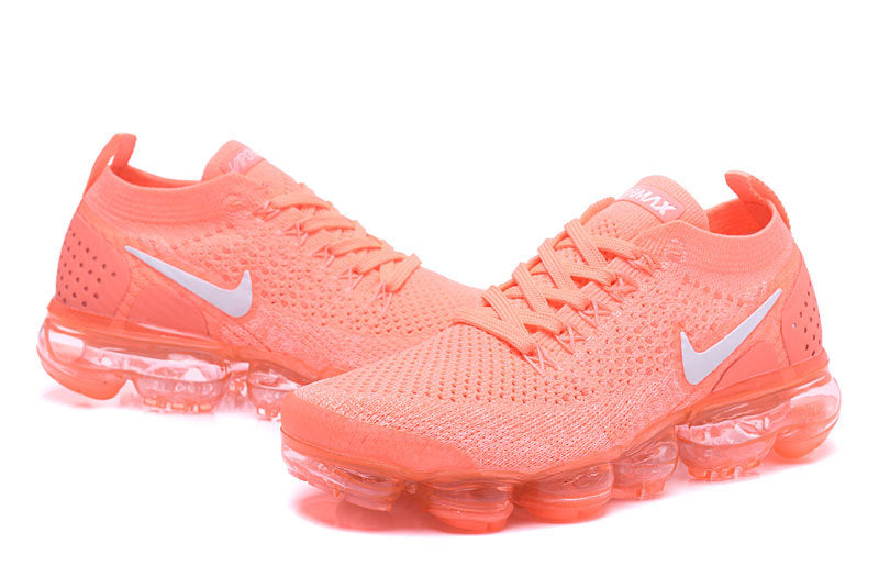 Nike Air VaporMax Flyknit 2 Sneakers in Orange 942843-800 - product image from the listing.