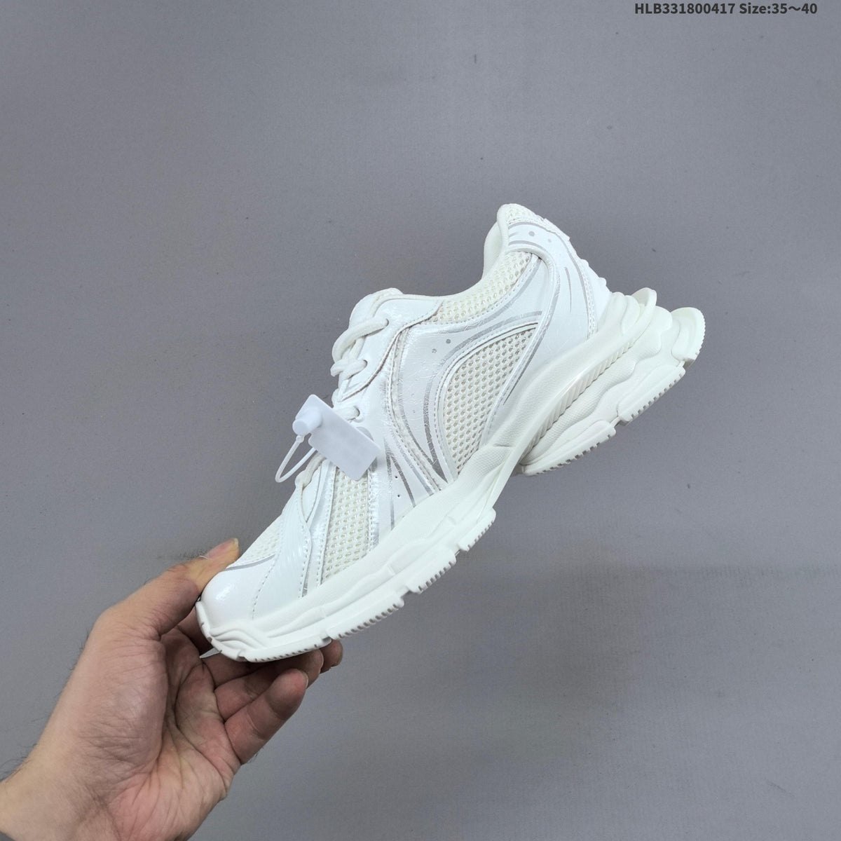 White GG-CC Chunky Low Sneakers - product image from the listing.