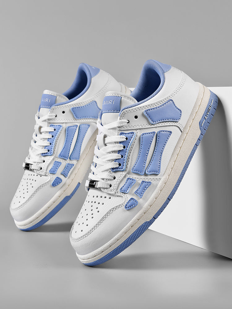 AIVIR Low-Top Sneakers in White and Light Blue - product image from the listing.