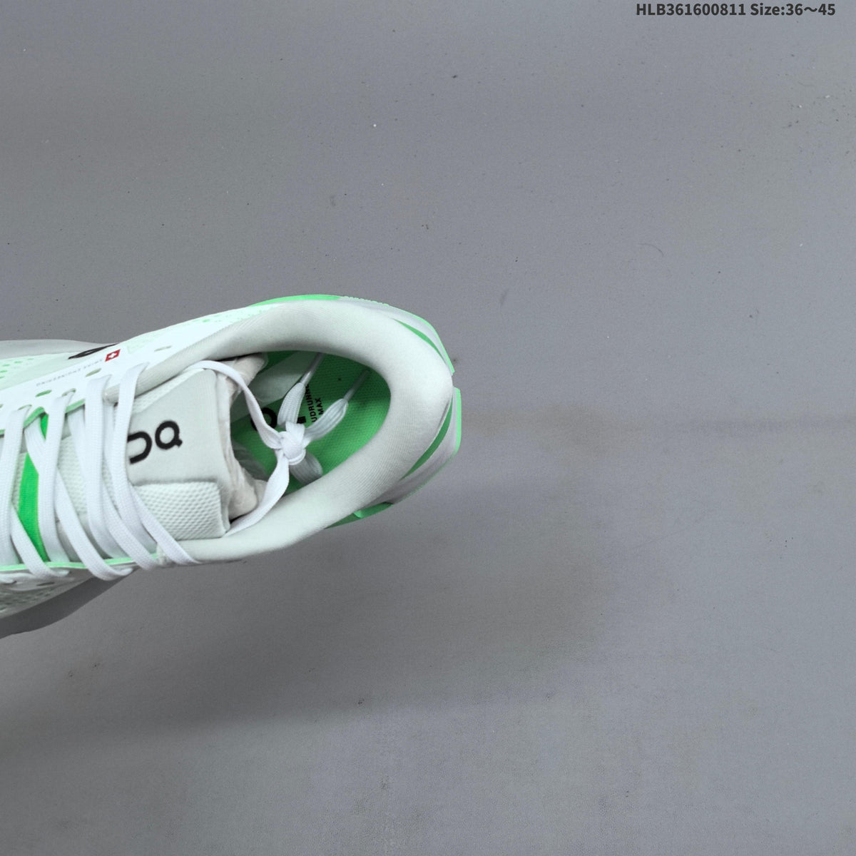 On Cloudrunner 3 Max Running Shoes in White Green - product image from the listing.