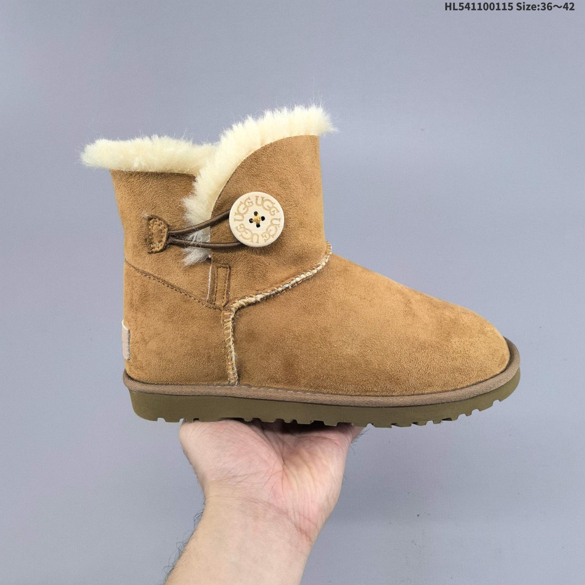 Classic Mini Dipper Suede Boots, Chestnut by UGG - product image from the listing.