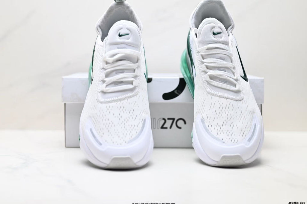 Nike Air Max Scorpion Sneakers in White and Green JFD28-GDE - product image from the listing.