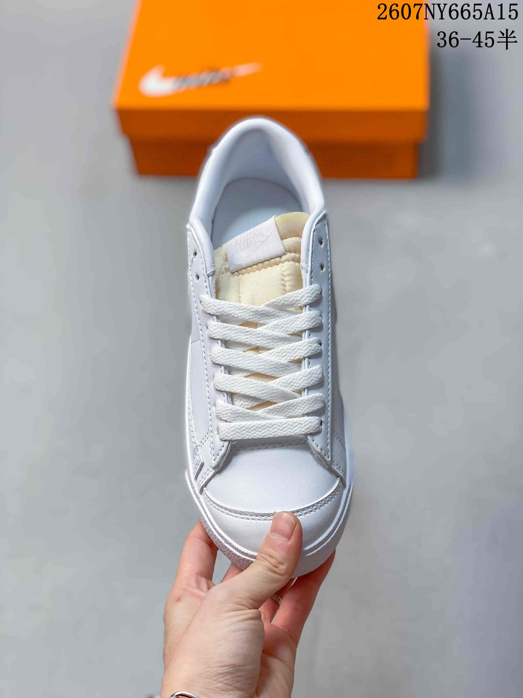 Nike Blazer Low Premium Sneakers in White CI9888-001 - product image from the listing.
