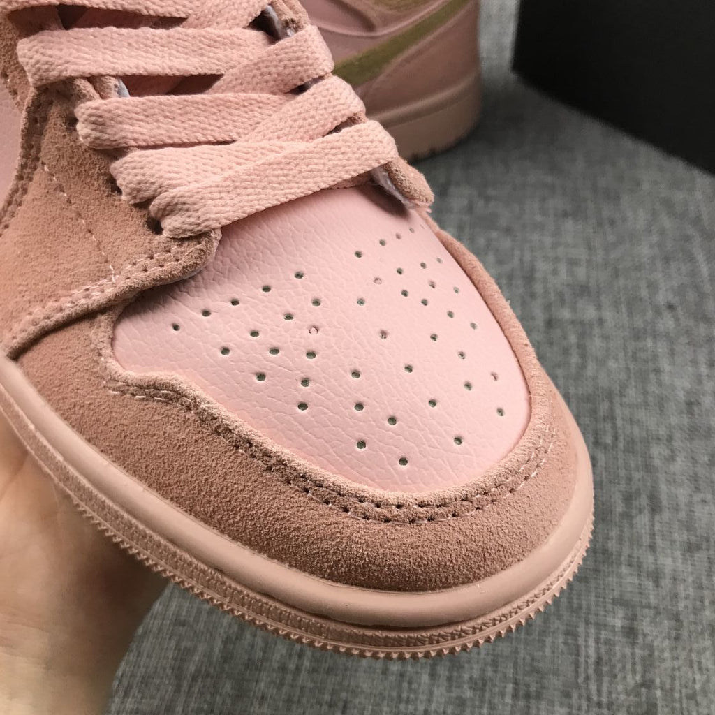 Jordan 1 Mid SE Sneakers in Pink 852542-600 - product image from the listing.