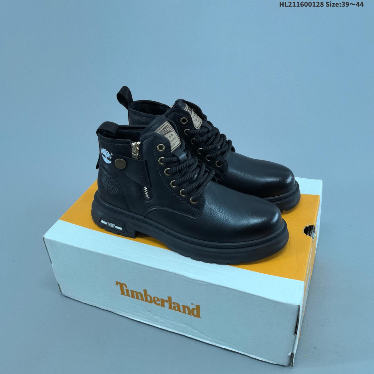 Lace-Up Ankle Boots with Side Zipper by Timberland - product image from the listing.