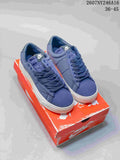 Nike Devin Booker Blazer Low Sneakers in Blue White 2607NY246A16 - product image from the listing.
