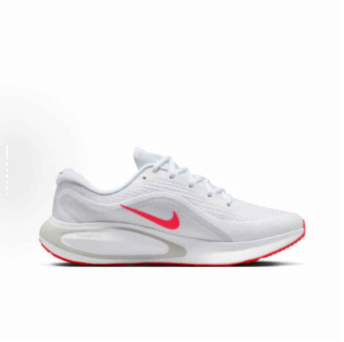 Nike Journey Run FN0228-106 Running Shoes in White Red - product image from the listing.