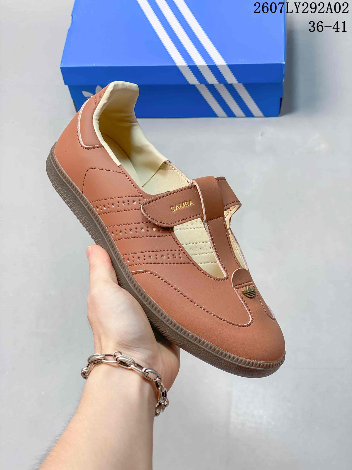 Adidas Originals Samba Jane T-Strap Trainers - product image from the listing.