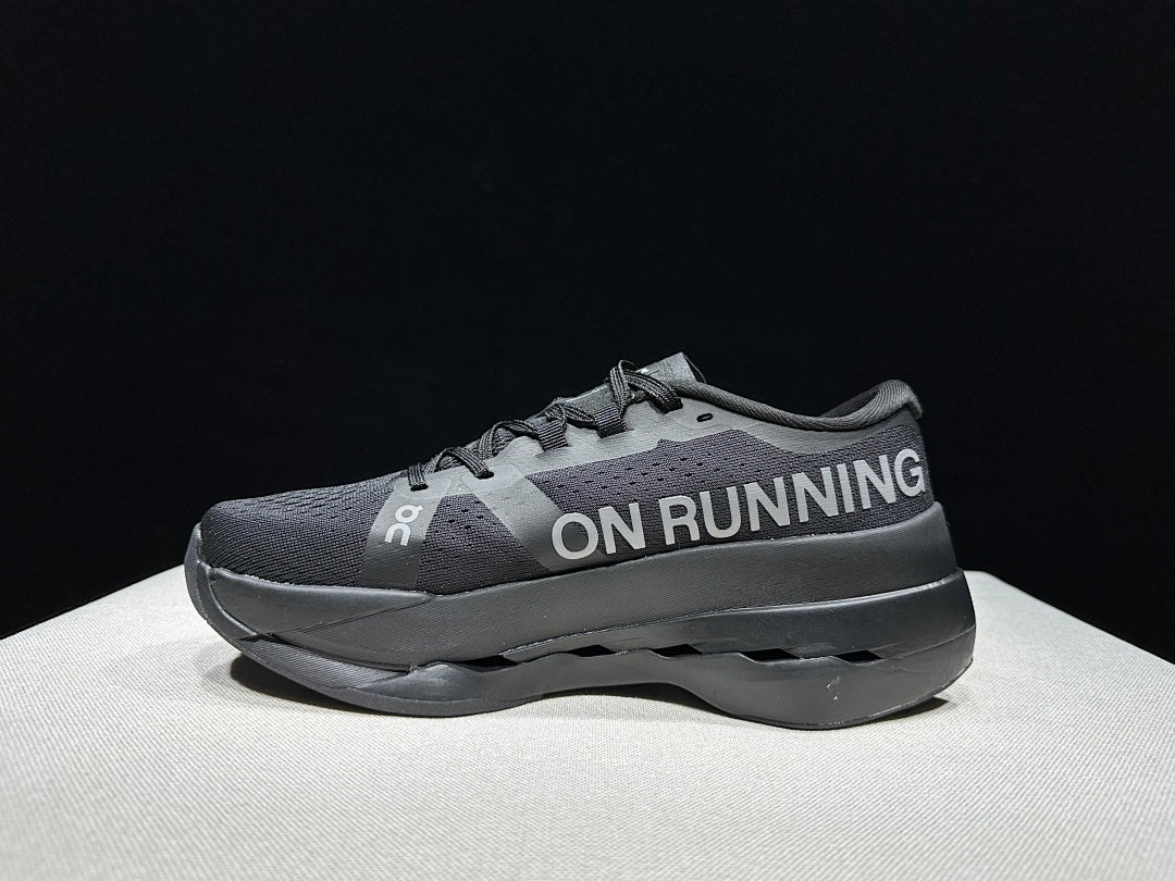 On Cloudboom Max Running Shoes, in Black - product image from the listing.