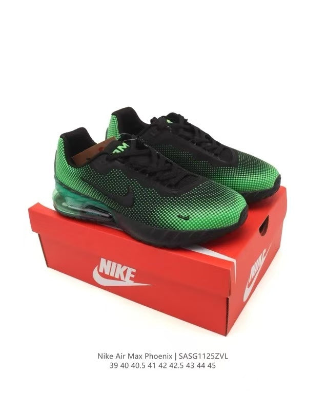 Nike Air Max Phoenix Sneakers in Black and Green SAG112ZVL - product image from the listing.
