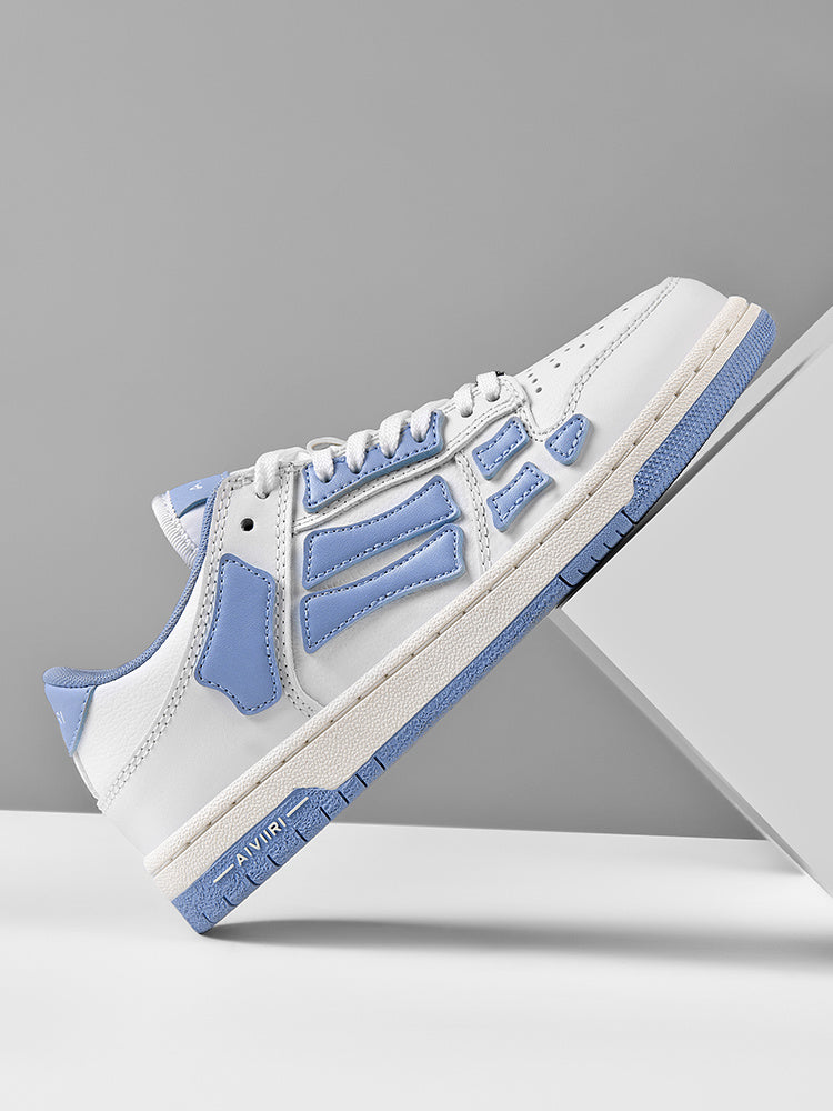 AIVIR Low-Top Sneakers in White and Light Blue - product image from the listing.
