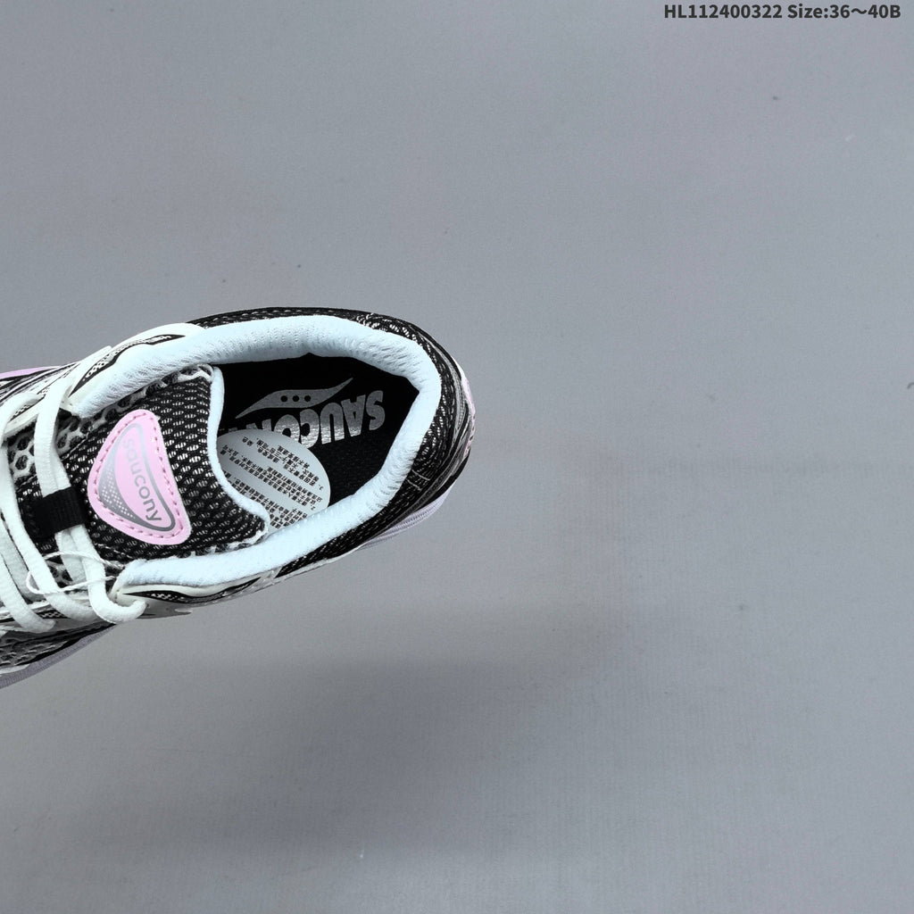 Saucony ProGrid Omni 9 Sneakers in White, in Silver & Pink - product image from the listing.