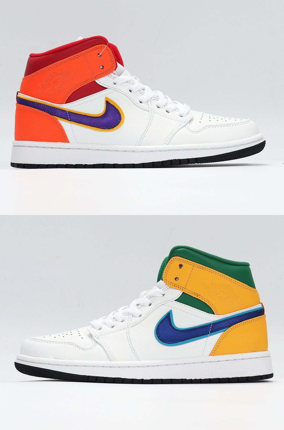 Rainbow Sneakers, Style - Jordan 1 Retro High OG 554725-128 - product image from the listing.