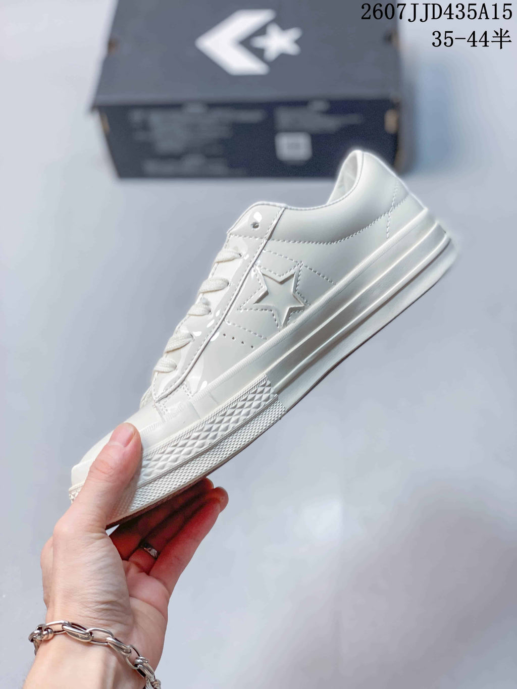 Converse One Star J Sneakers in White 07JJD435A1 - product image from the listing.