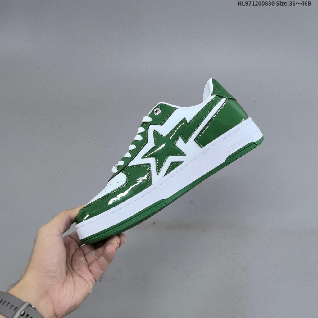 BAPE SK8 STA Low-Top Sneakers in Blue or in Green - product image from the listing.