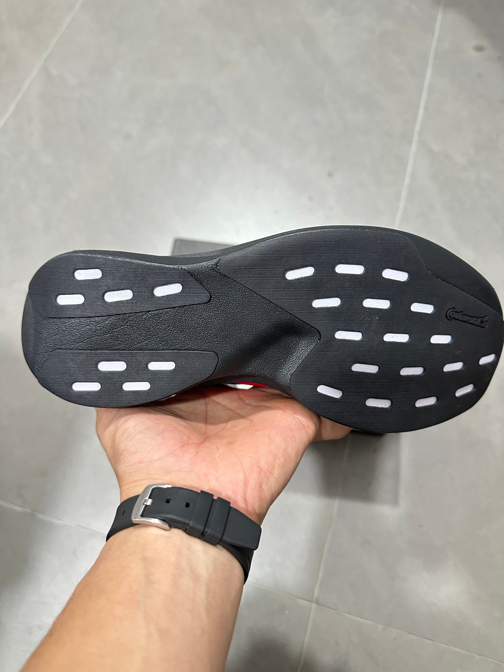 Adidas Lightstrike Pro AMG Running Shoes in Black and Red KH8832 - product image from the listing.