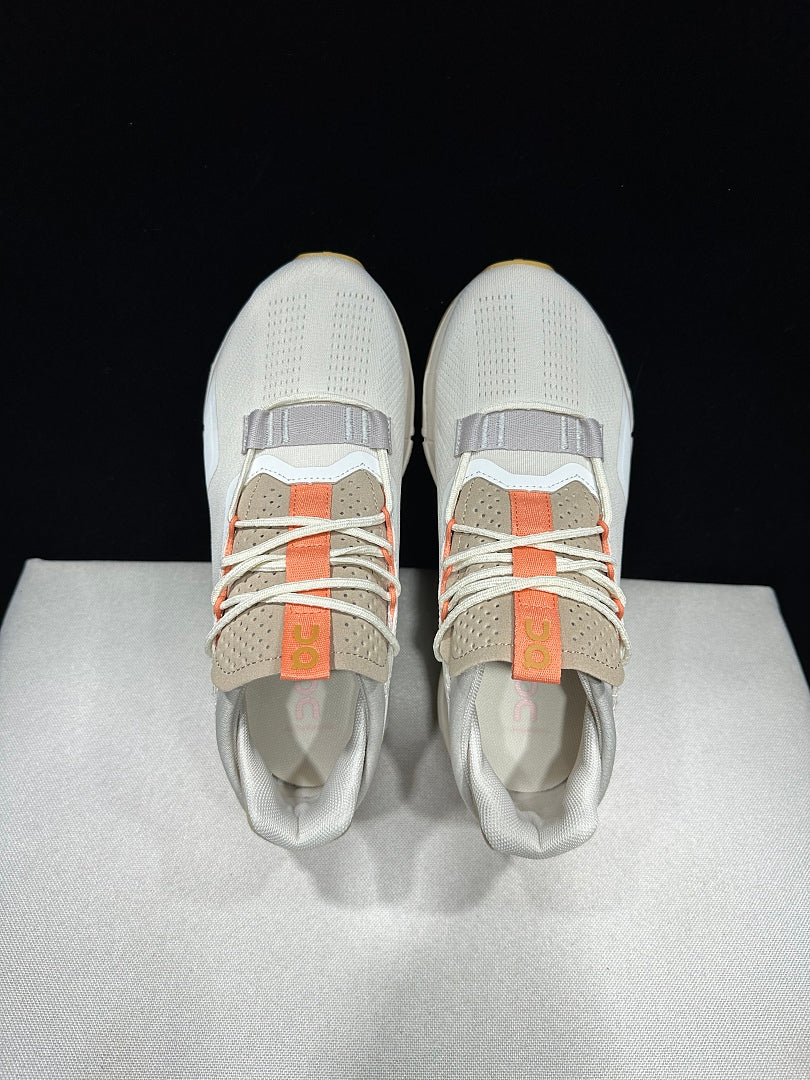 Ivory and Orange On Cloudnova 2 Sneakers - product image from the listing.