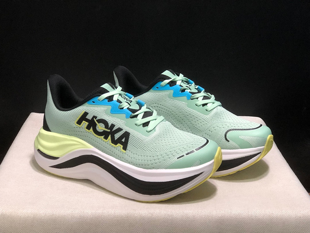 Mint Green HOKA Skyward X Running Shoes - product image from the listing.