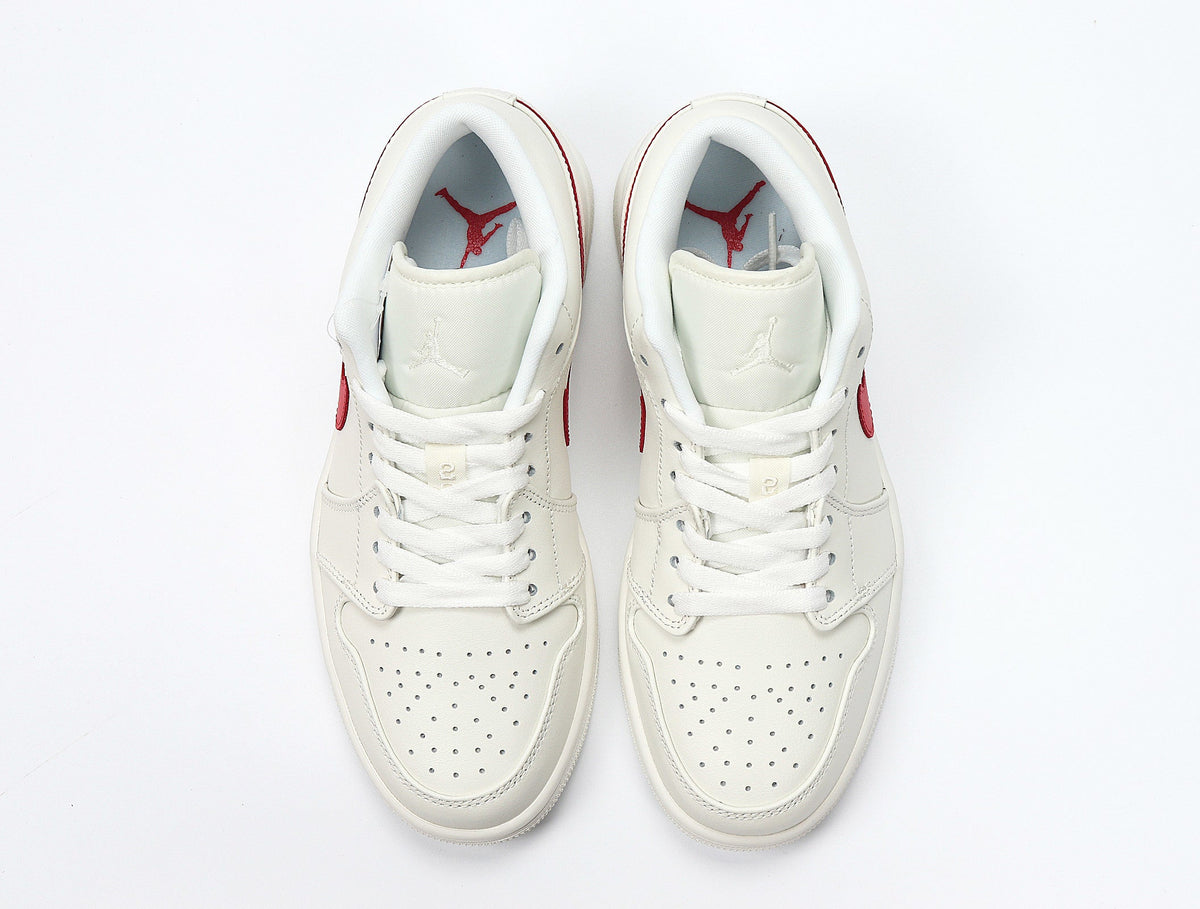 Sneakers, Sail and Red, - Jordan 1 Low AO9944-161 - product image from the listing.