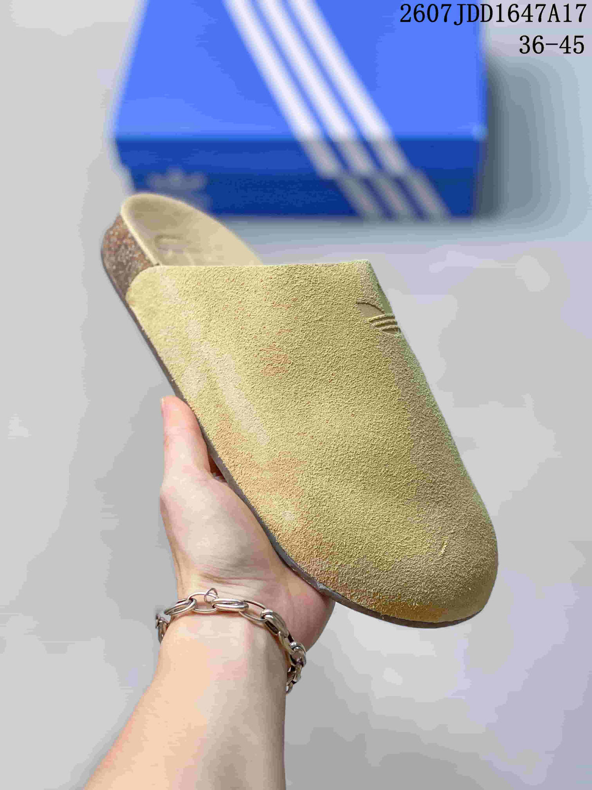 adidas Adimule Slip-On Mule Sandals in Beige JQ4367 - product image from the listing.